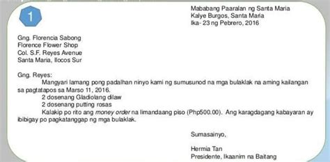 paano gumawa ng liham|halimbawa ng liham pangangalakal.